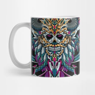 Great Skull Mecha Illustration Mug